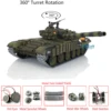 Henglong Soviet T72 RC Tank 1:167.0 3939 360° Turret Red Eyes Armor Remote Controled Vehicles TH20572 4