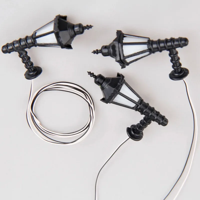 미니 LED 벽 램프 모델 3.2V 따뜻한 조명, 마이크로 풍경 모래 테이블 레이아웃 장식, 장면 매칭을 위한 모델 건축 자재