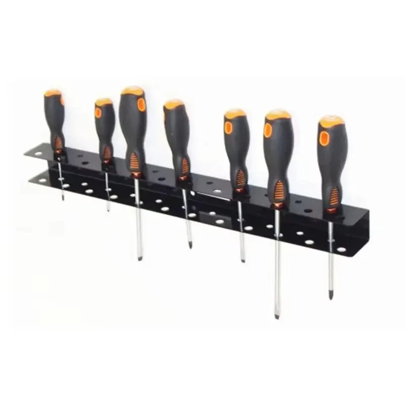 Screwdriver Organizer Tool Organizer Plier Organizer 1PC Screw Storage Box Wall Mounted Heavy Duty Screwdriver Storage Rack Box Tools Pliers Bracket