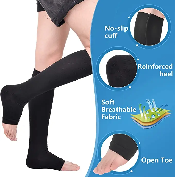 Compression Stocking 10 Styles Prevent Calf Varicose Veins Soreness Pressure Cycling Professional Leg Support Nurse Women Socks