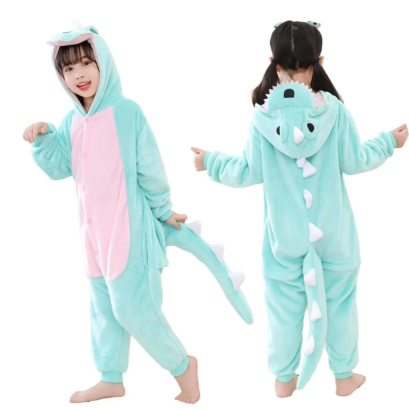 Children Pajamas Kids Baby Animal Overalls Jumpsuit Kigurumi Fox Unicorn Onesies Sleepwear Boys Girls Flannel Pyjamas Pijamas kids pajamas
