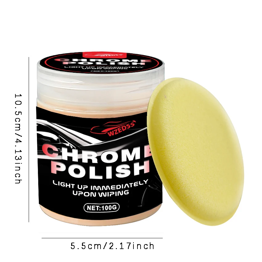 100g Car Rust Remover Metal Surface Chrome Cleaner Car Body Paint Care Compound Automobile Wash And Maintenance Agent