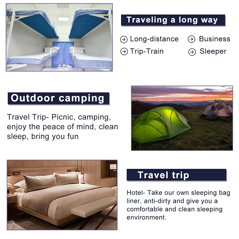 Ultralight Sleeping Bag Portable Outdoor Camping Hiking Hotel Liner Folding Travel Lightweight Envelope Single Double Sheet