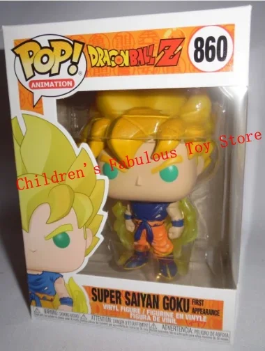 thumbnail image 1 of Funko pop Anime Figura Dragon Ballz SUPER SAIYAN GOKU #860 Vegeta #669 Figura de acción Juguetes Colección Muñecas Regalos para niños, 1 of 5