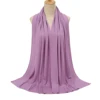 Écharpe Hijab en Jersey de coton Modal de qualité supérieure, châle musulman Long, Turban doux uni, bandeau pour femmes, bandeau africain 170x60cm