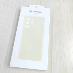 Luxurious Soft Touch Silicone Case for Samsung Galaxy - Anti-Shock Protection (White)