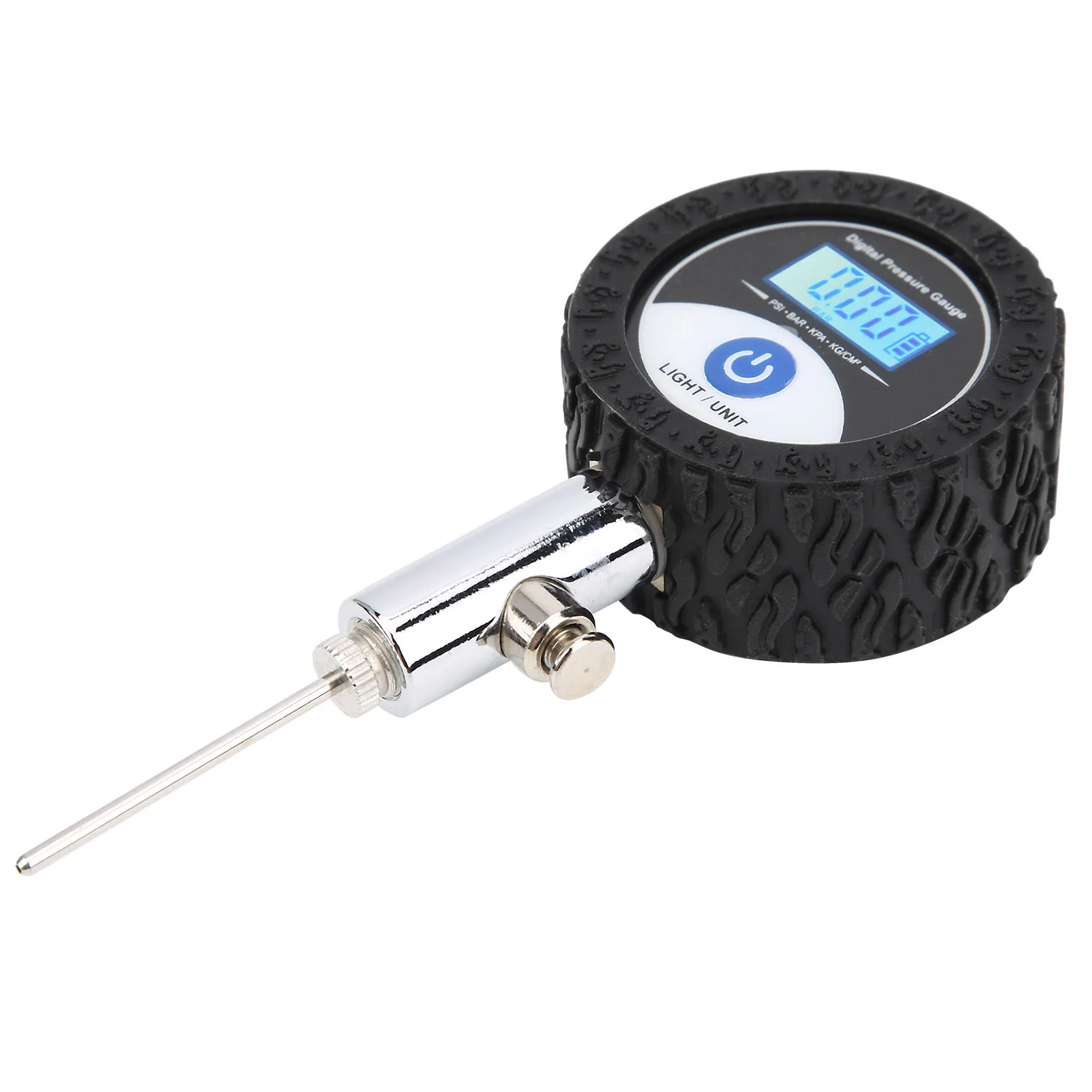 Soccer Ball Pressure Gauge Metal Handheld Soccer Ball Barometer Volleyball Basketball Barometers with Digital Display 2