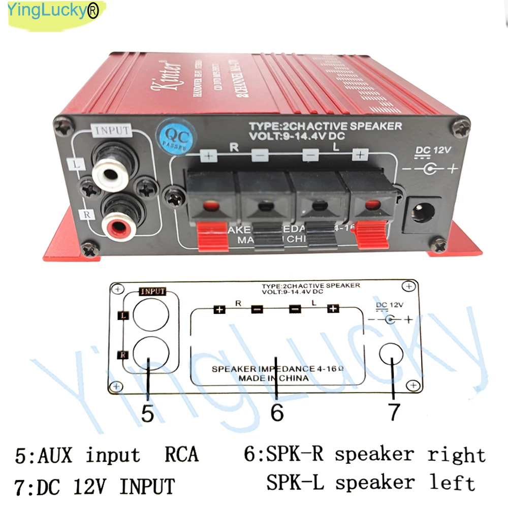 Arcade Machine Parts Amplifier Amplifier LED HI-FI Stereo