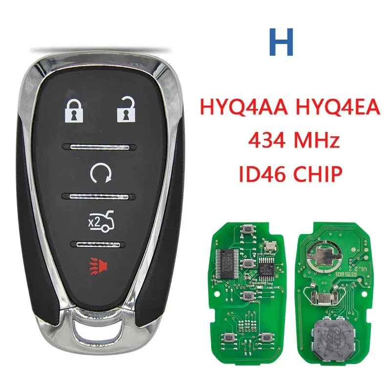 CN014108 Aftermarket Smart Car Key For Chevrolet Camaro Equinox Cruze Malibu Spark Fob HYQ4EA HYQ4AA ID46 PCF7952 315Mhz/434MHZ