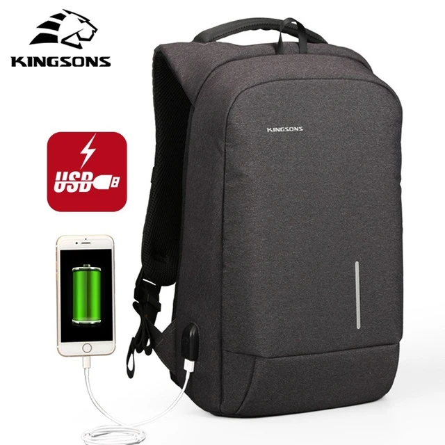 Kingsons Laptop Backpack Business Backpack - Laptop Bag 15.6 Inch