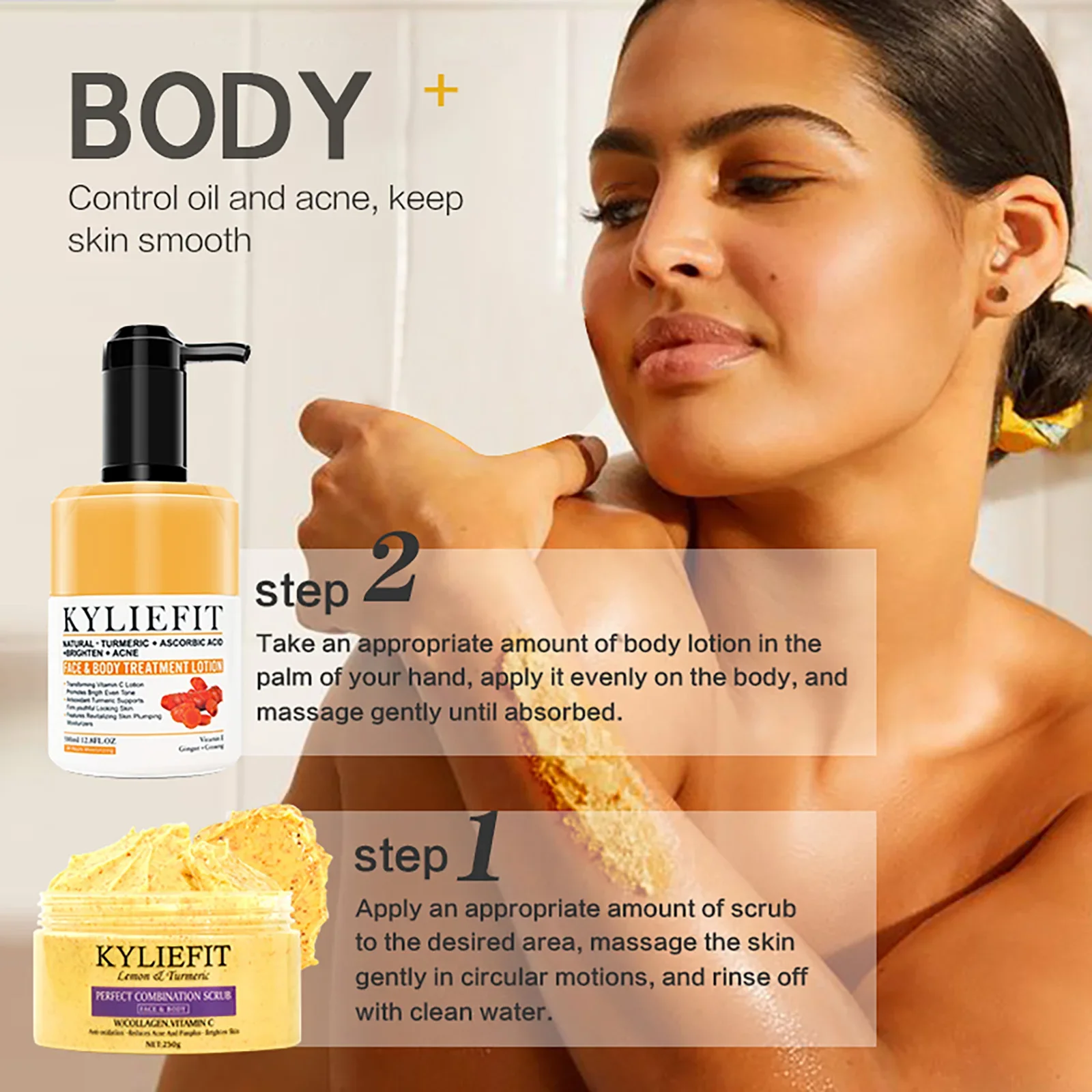 Organic Turmeric Skin Care Kit for Glowing Skin