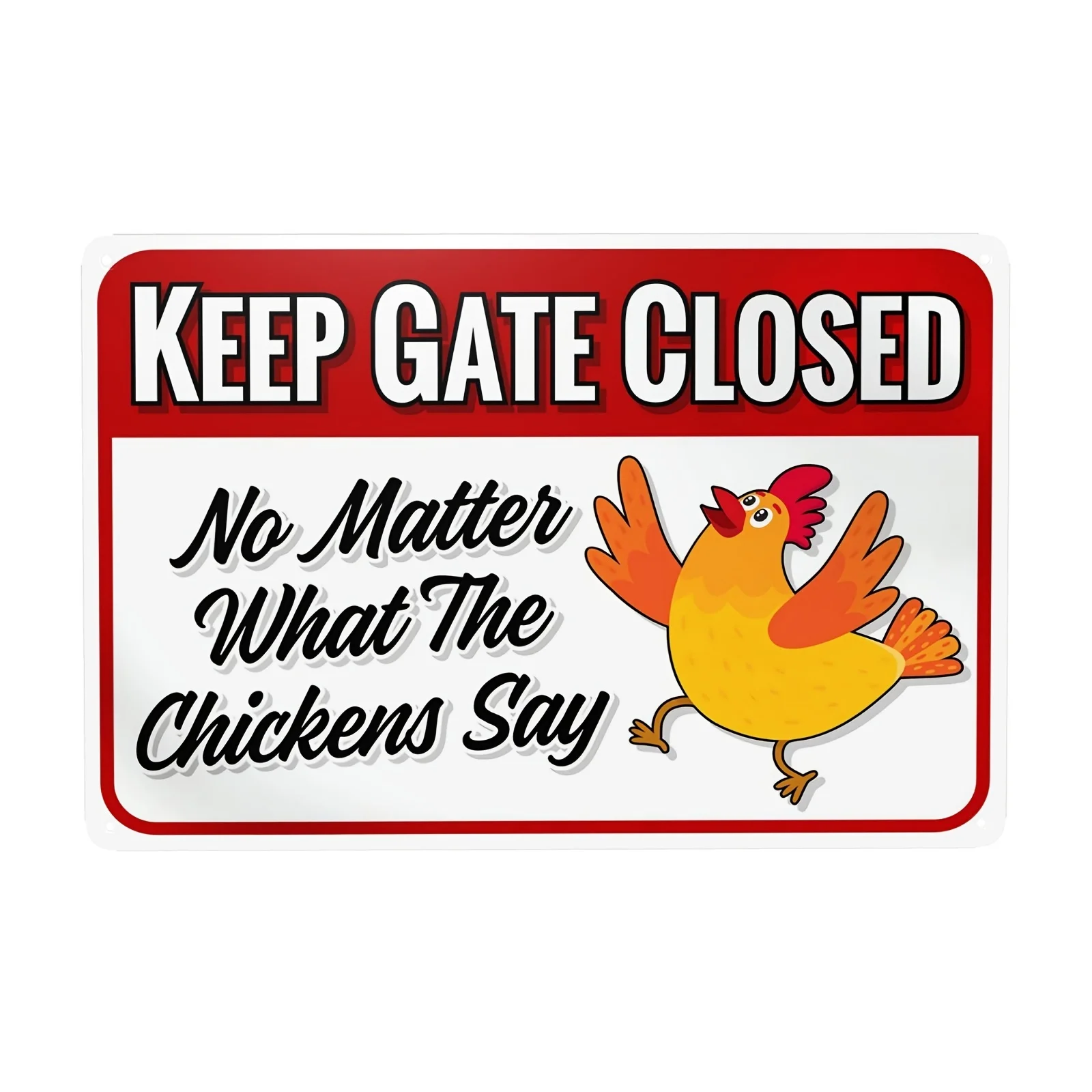 

Chic Tin Sign, Fluffy Hut Chicken Coop Retro Wall Art Sign, Vintage Kitchen Bedroom Cafe Living Room Wall Decor, 8*12inch