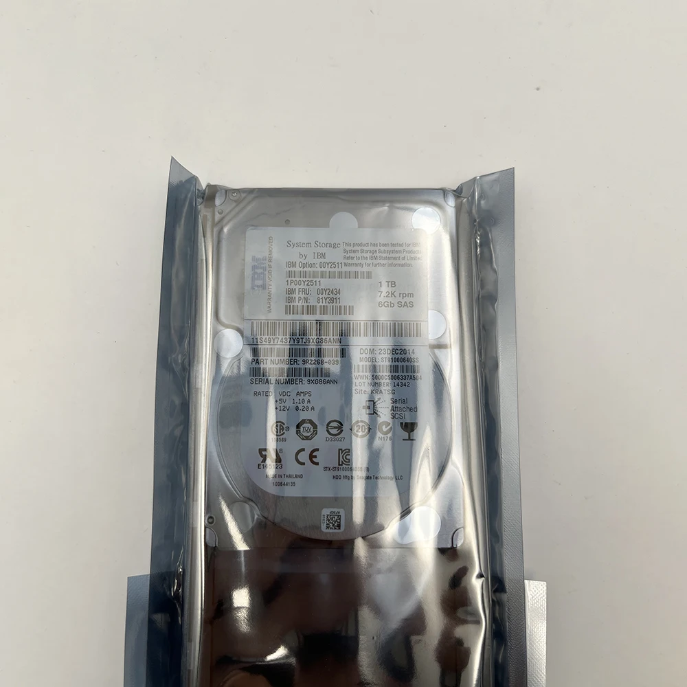

Жесткий диск V3500 V3700 00Y2511 00Y2434 00MJ151 1T 7,2 K SAS 2,5"
