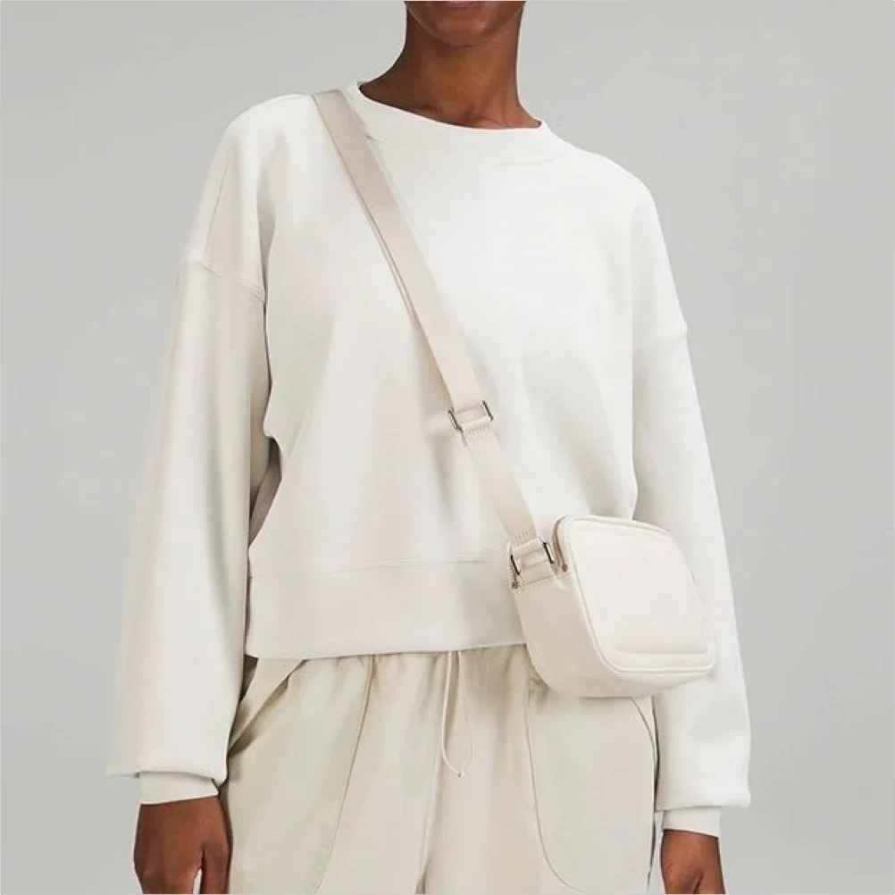 여성용 대각선 벨트 가방, 이동 중 금속 단어, 여행 크로스 바디 카메라 가방, 유니섹스 야외 스포츠 팩, 2L 벨트 가방, 패션 캐주얼