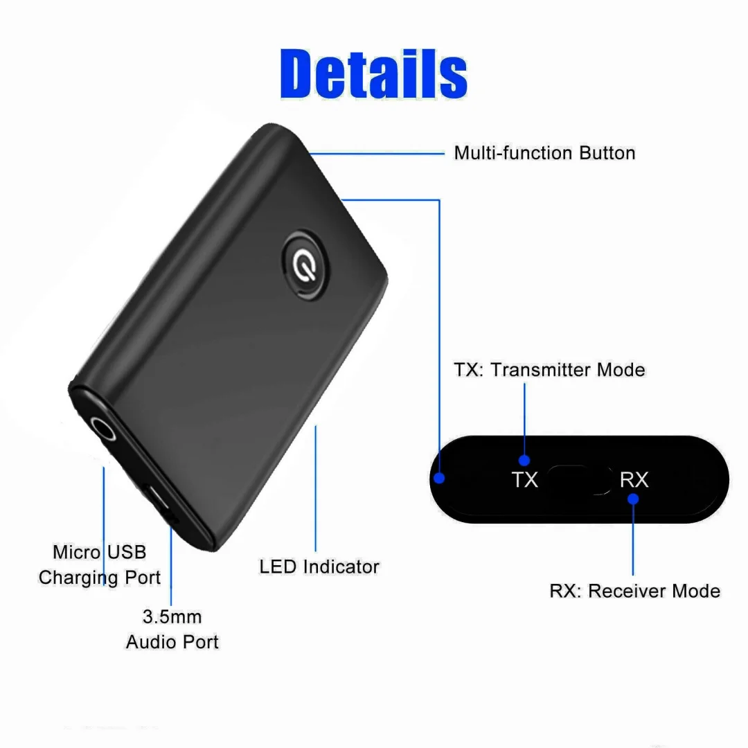 Bluetooth Transmitter Receiver for Car TV Computer