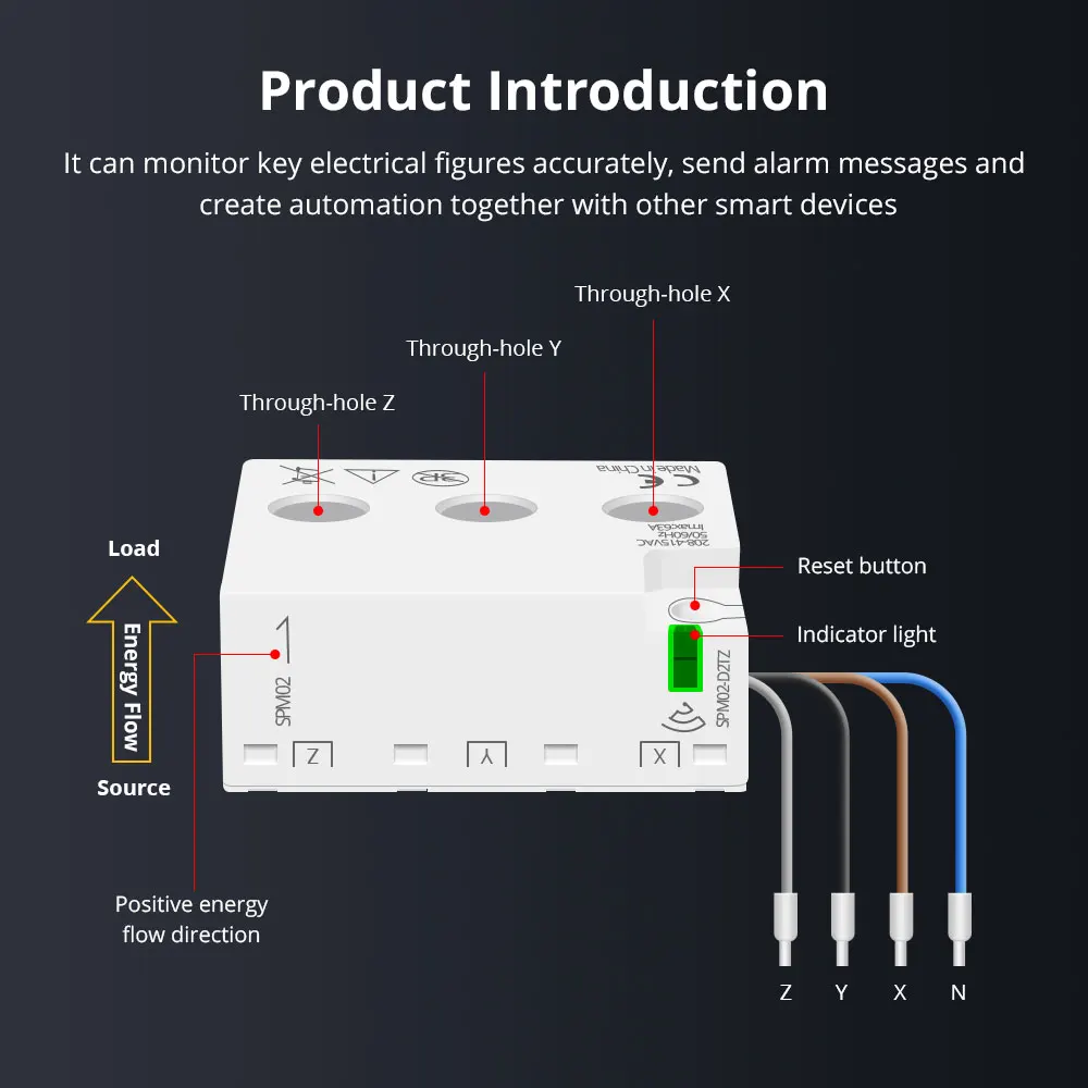 Zemismart zigbee WIFI tuya chytrá energie měřič 3 fáze energie monitoring reálný čas měřit opotřebení 63A chytrá život app ovládání