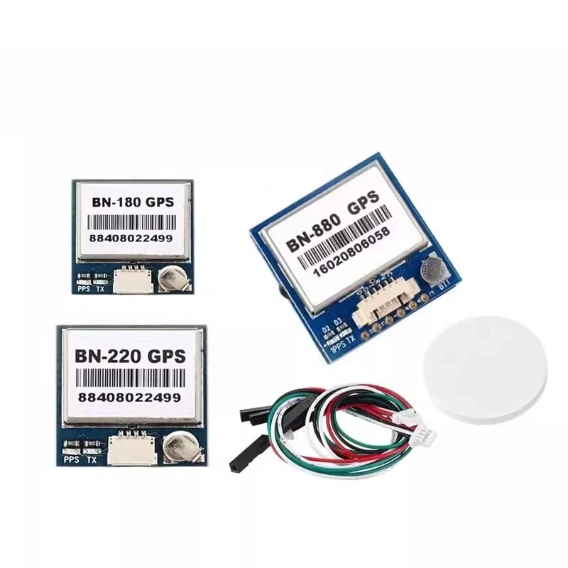 Récepteur GNSS BN-220 BN-180 BN-880 vu de dessus, connecteurs visibles