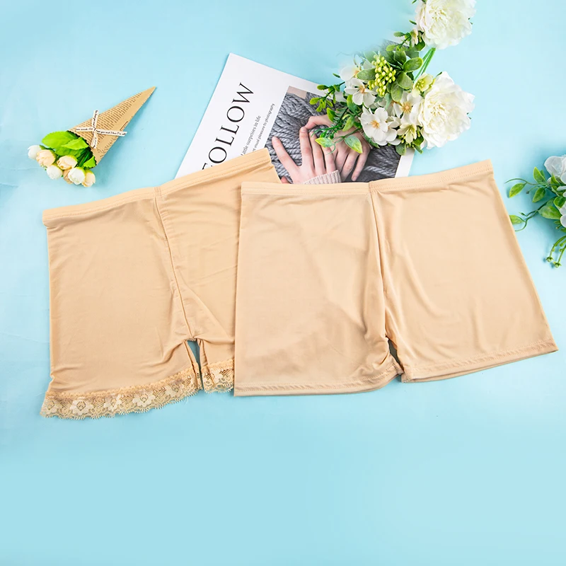 Soft Cotton Seamless Safety Short Pants Summer Under Skirt Shorts Modal Ice Silk Breathable Short Tights Underwear