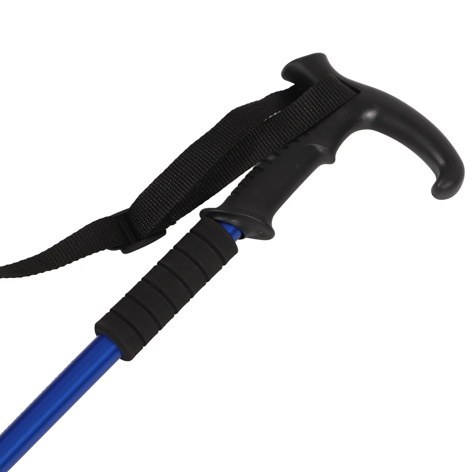 3 Section Portable Hiking Pole Aluminum Alloy Adjustable Heigh Walking Stick Shock Resistant Mountaineering Pole 3