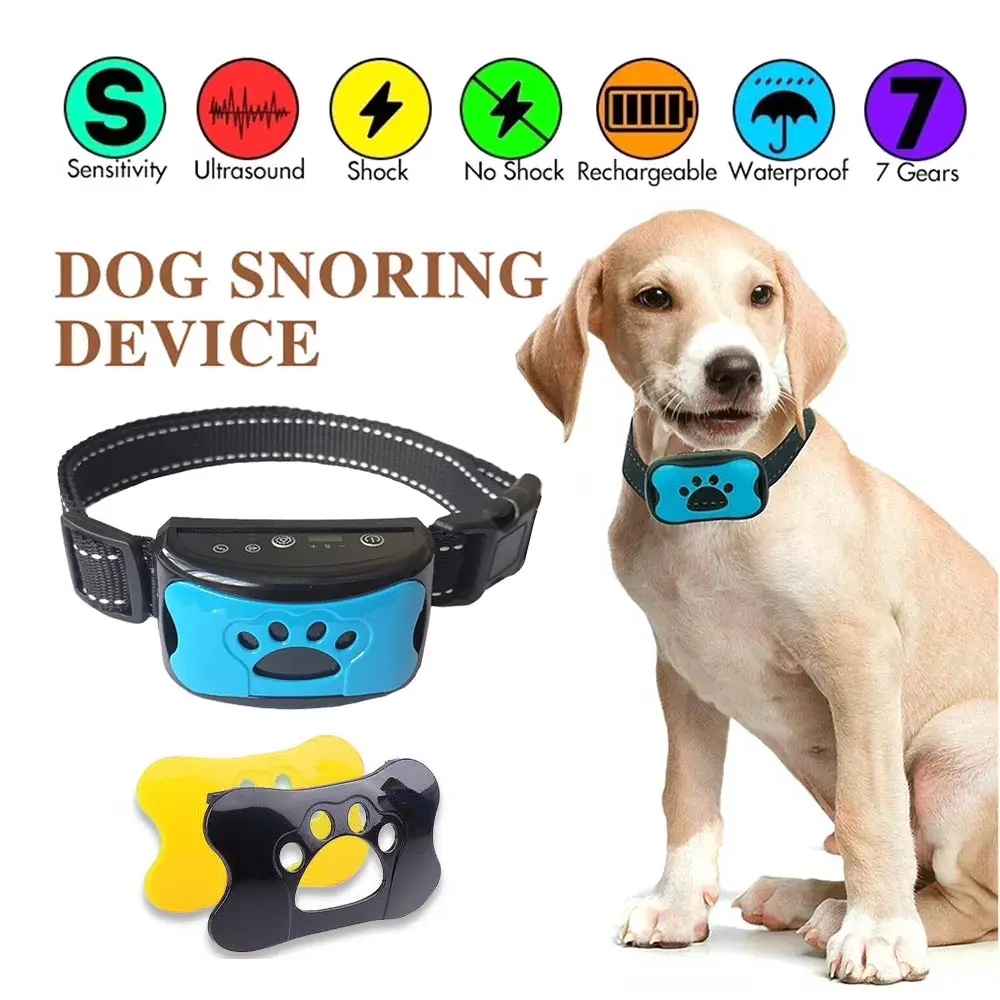 

Pet Dog Anti Barking Device USB Rechargeable Electric Training Collar Stop Barking Vibration Adjustable Strap Anti Bark Collar