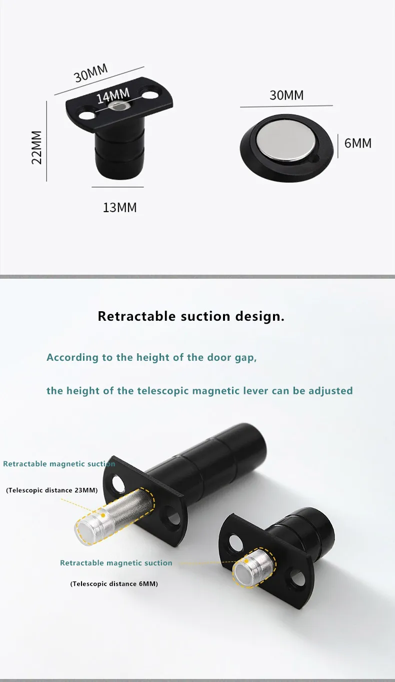 Aço inoxidável Anti-Colisão Door Stop para Banheiro,