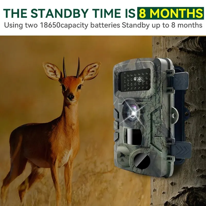 Hunting Trail Camera 36MP 1080P Infrared Night Vision Motion Activated Trigger Security Cam Outdoor Wildlife Photo Traps