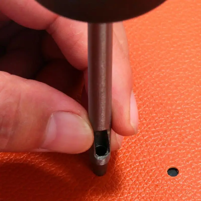 0.5mm-4mm Leather Hole Punching Tools DIY Handmade Belt Punch Tool Leathercraft Hollow Drilling Puncher Working For Gasket Belt