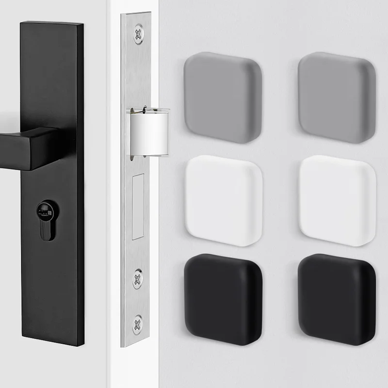 

Пробка для двери, силиконовые бамперы с ручкой, самоклеящаяся беззвучная Противоударная защита, прокладка для порта, домашние улучшения, протектор для стен