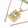 VANAXIN Punk Mom And Kid Iced Out Paved AAA Full Cubic Zirconia Pendant Necklace For Men Hip Hop Silver Color  Jewelry 2