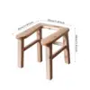 Assistance Stool Commode Chair Bathroom Multi Uses Shower Chair Wooden Squatting Toilet Stool Potty Stool for Seniors Elderly 6