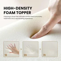 Surmatelas en mousse pour table de soin des cils, matelas ergonomique incurvé pour salon de beauté 5