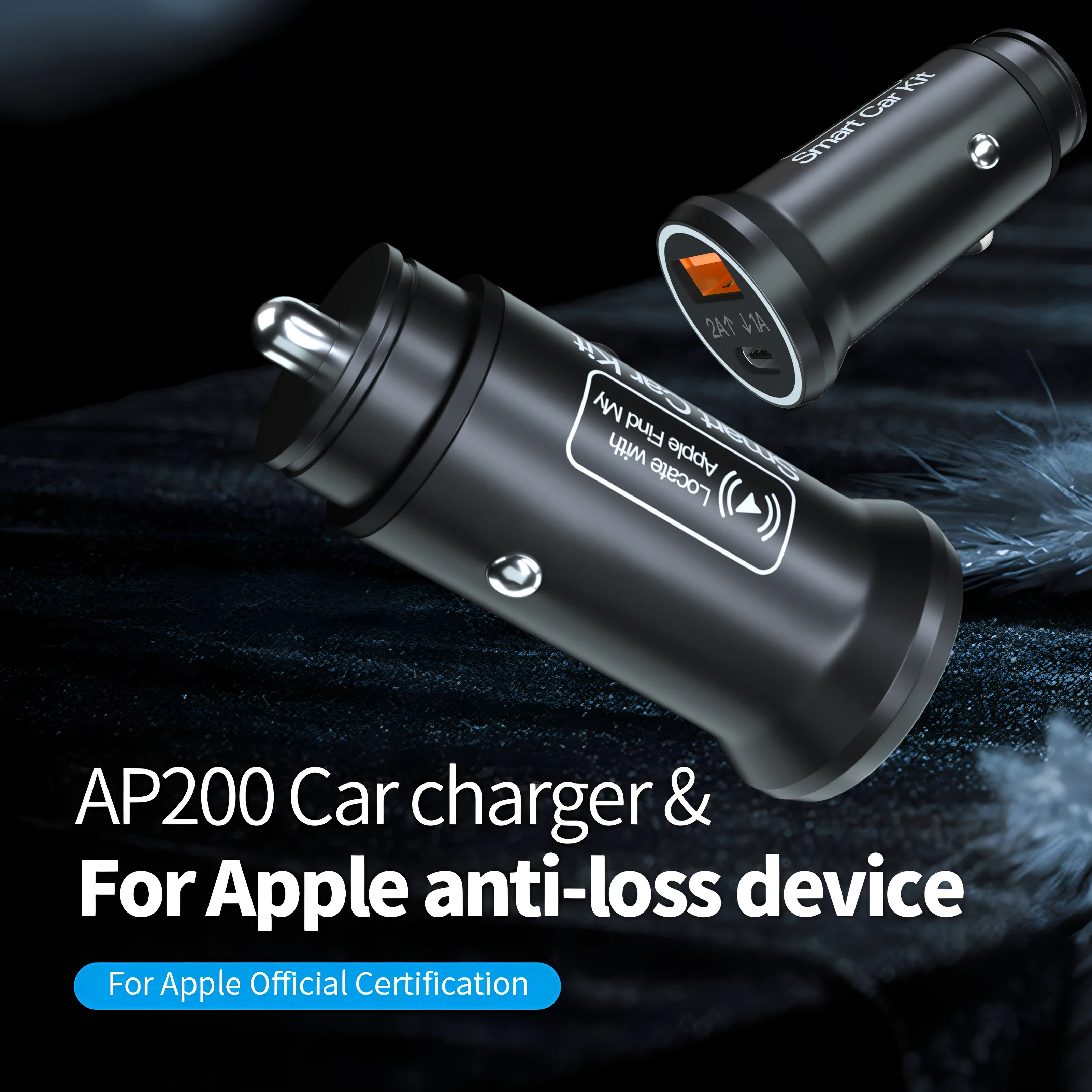 Car Charger USB Type C with GPS Locator 20W