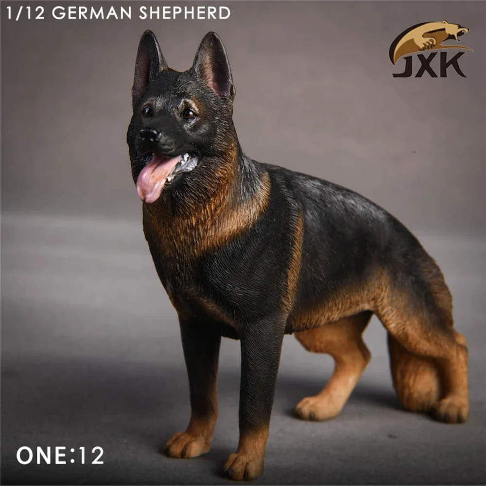 JxK 1:12 Scale German shepherd Dog Figure Pet Healing Canidae