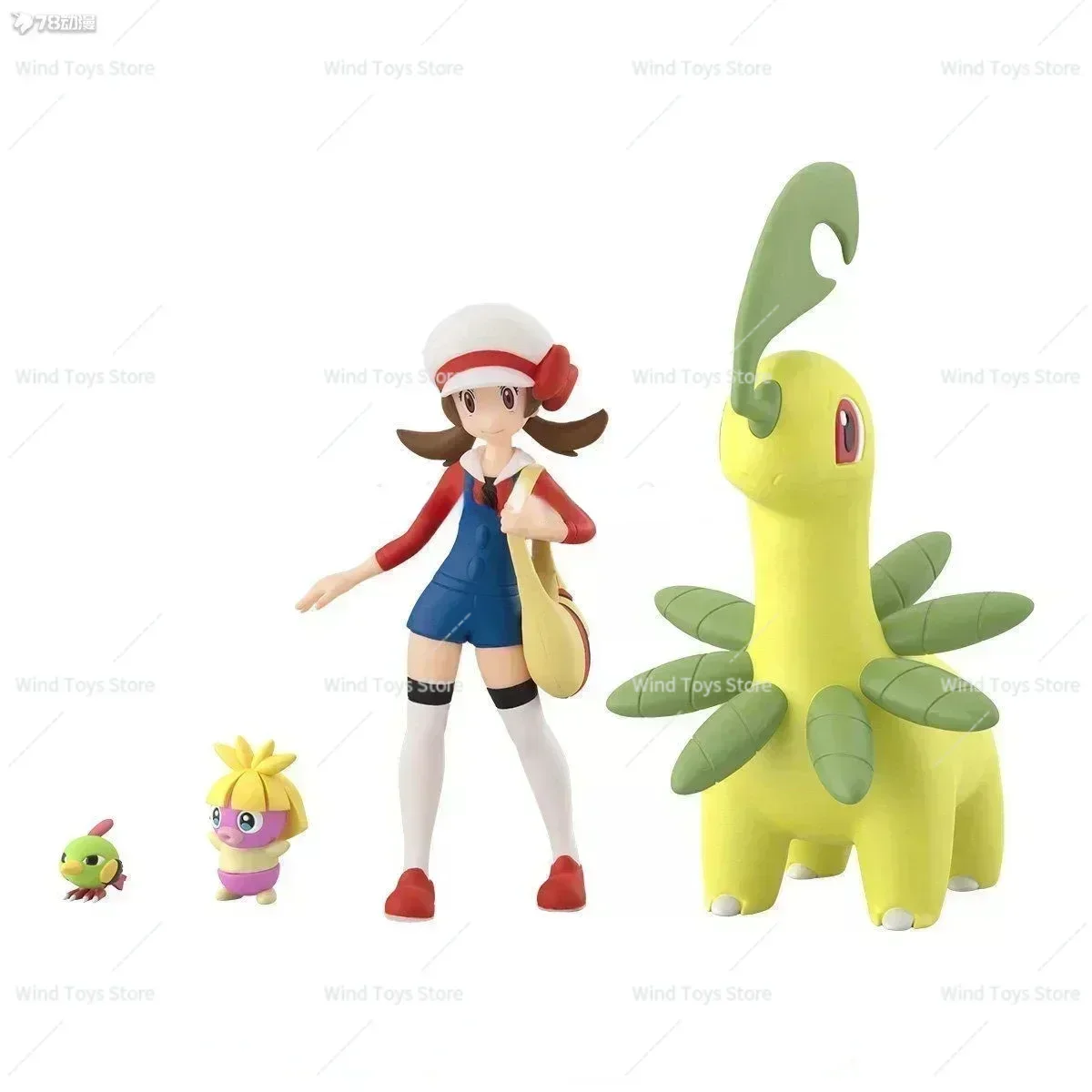 Bandai Original Scale Pokemon Johto Kotone Bayleef Silver