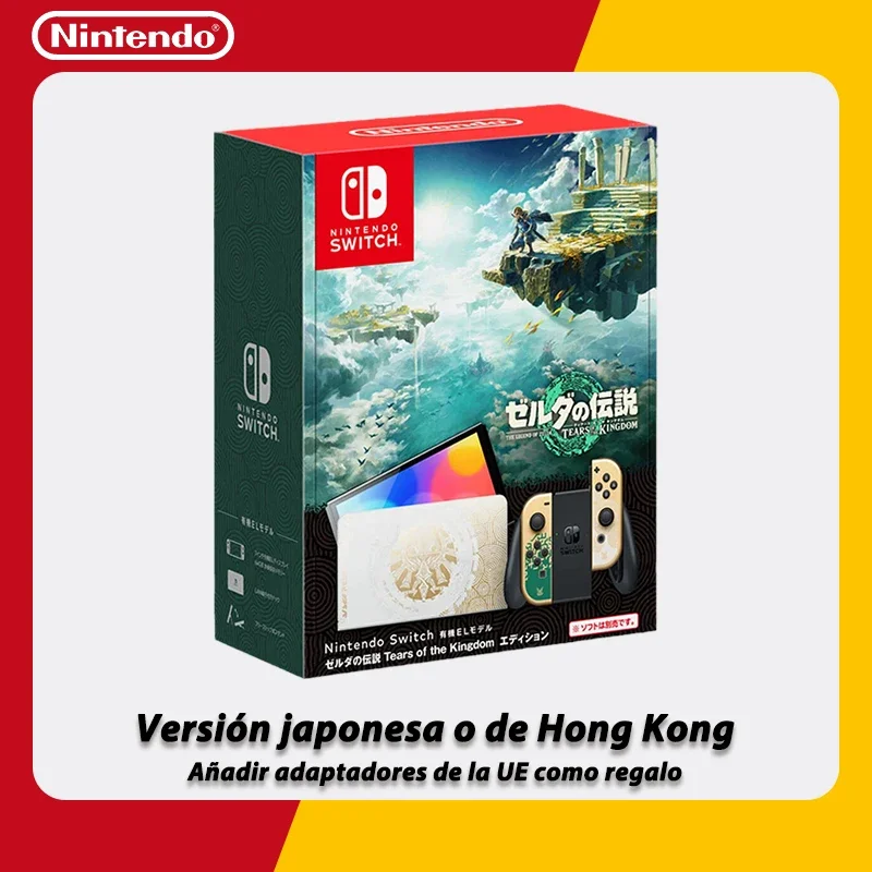 Nintendo Switch OLED Game Console with white or neon (64GB) 7 inch