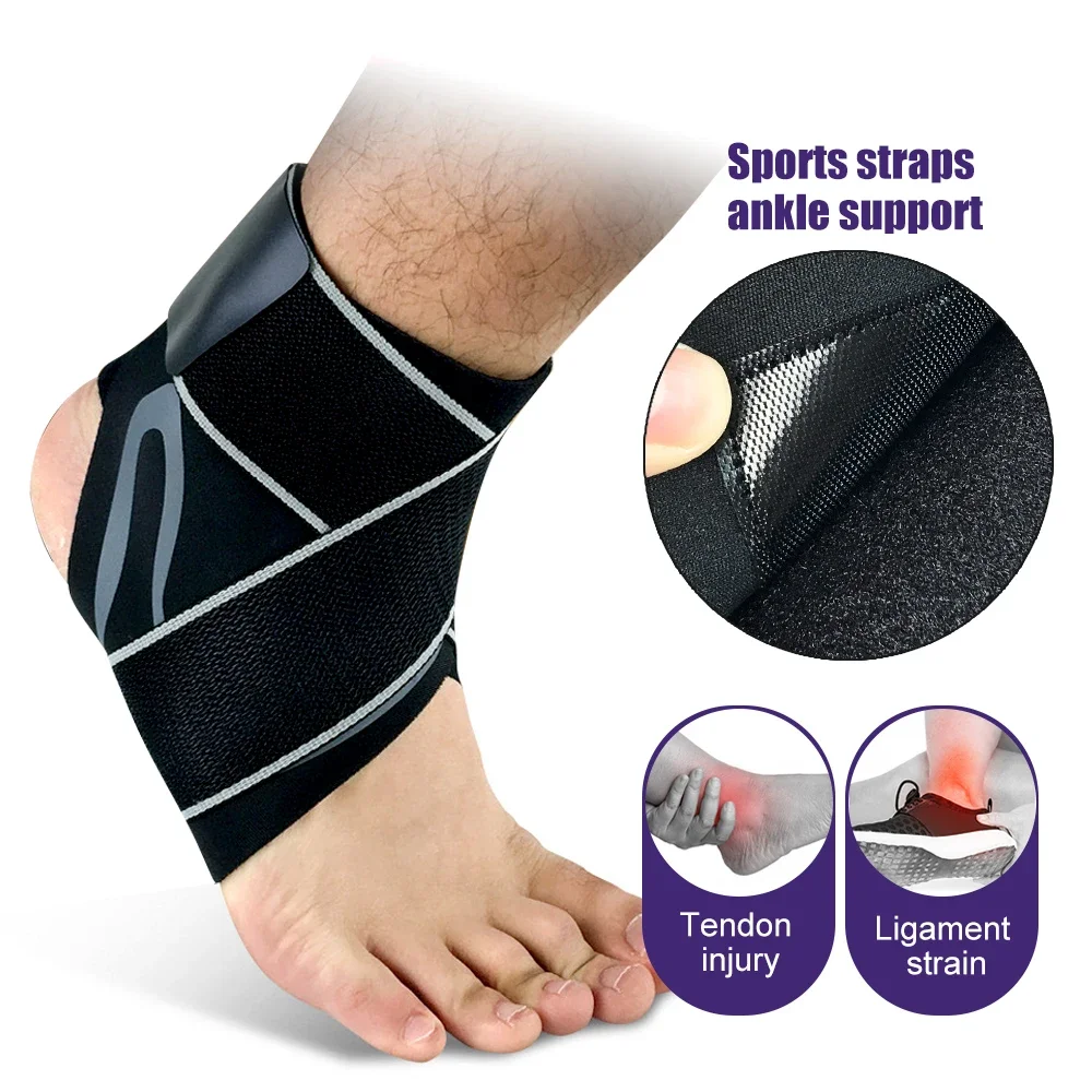 Electric Heating Ankle Brace Sprain Pain Relief Sports Hot Compress Ankle  Wrap S | eBay