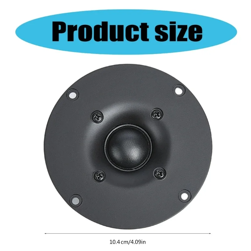 4Inch 8Ohm 60W 104mm HiFi Hifi Silk Cloth Dome Tweeter for Superior Sound Quality in Home Sound Systems