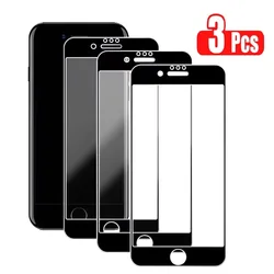 Premium Black Tempered Glass Screen Protector - 3 - Pack for Silk Black (For iPhone 6s Plus)