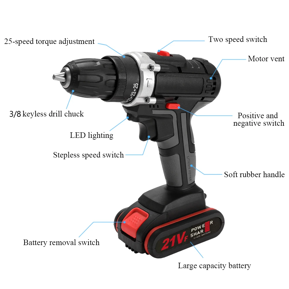 Taladro Inalámbrico Ion de Litio 8V