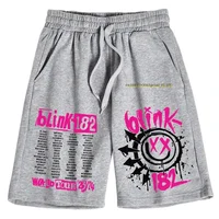 High Quality Fashion Leisure Blink 182 Shorts World Tour 2024 Popular Music Fans Pants Cotton Trousers Man Woman Pants 2