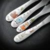 Tableware Set Food Training Spoon Dessert Spoon for Children Feeding Spoon Fork Baby Gadgets Children's Cutlery for Kids 6