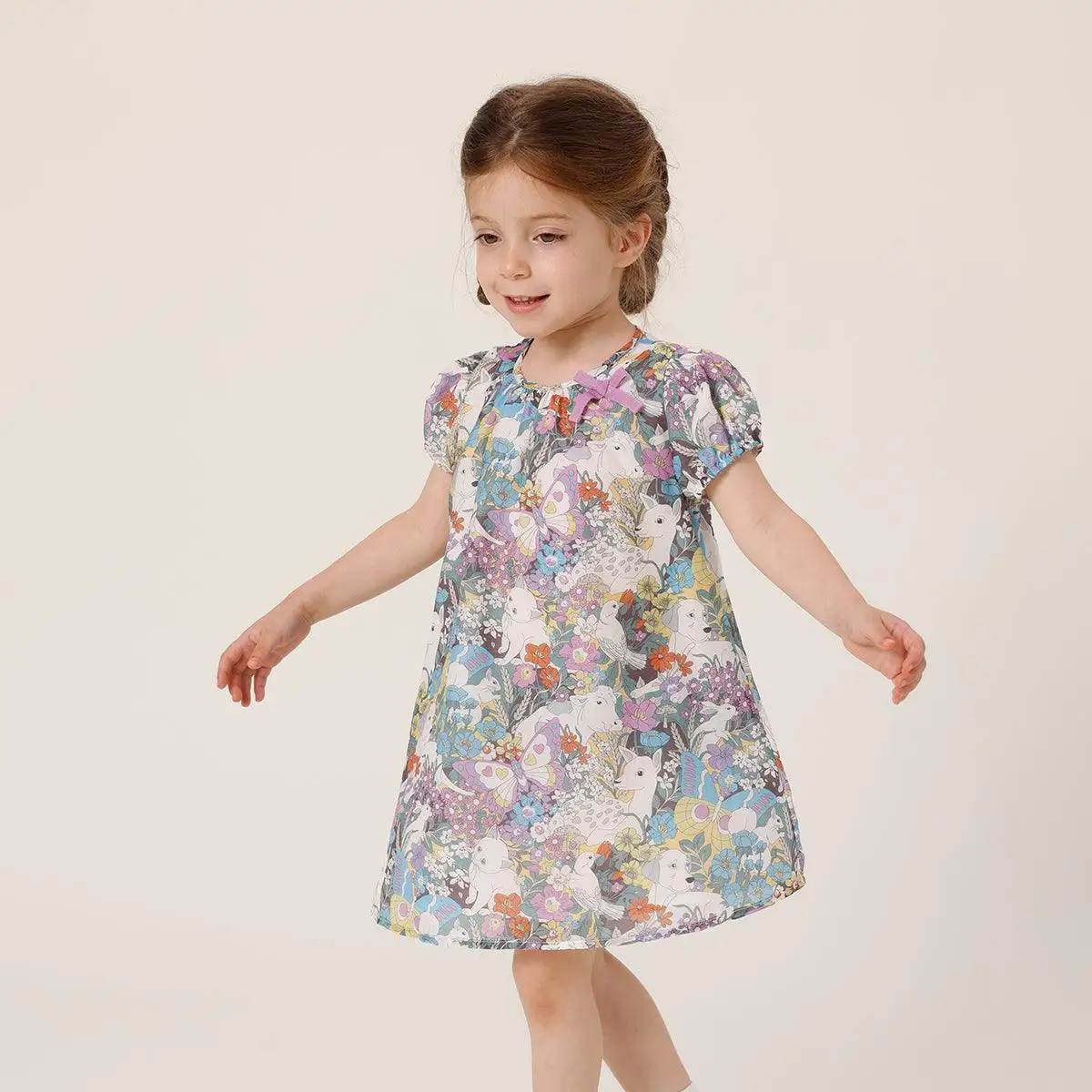 

MARC&JANIE Girls Summer Cotton Silk Dresses 230595 French Series