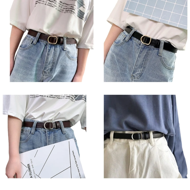 

Alloy Buckle Waist Belt Universal Waist Belt for Women Jeans No Hole Design Belt