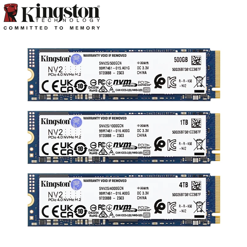 Kingston-Disque dur interne SSD NVcloser M2, 1 To, 2 To, 4 To, 500 Go, 250  Go, original, pour ordinateur portable et de bureau