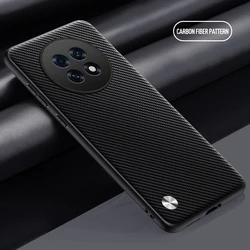 Silicone Shockproof Phone Case Bumper Back Cover for OPPO A6 GT (Carbon Grain)