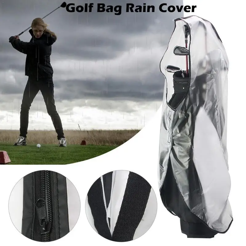 1PCGolfBagCoverWithZipperWaterproofLargeCapacityGolfBagRain