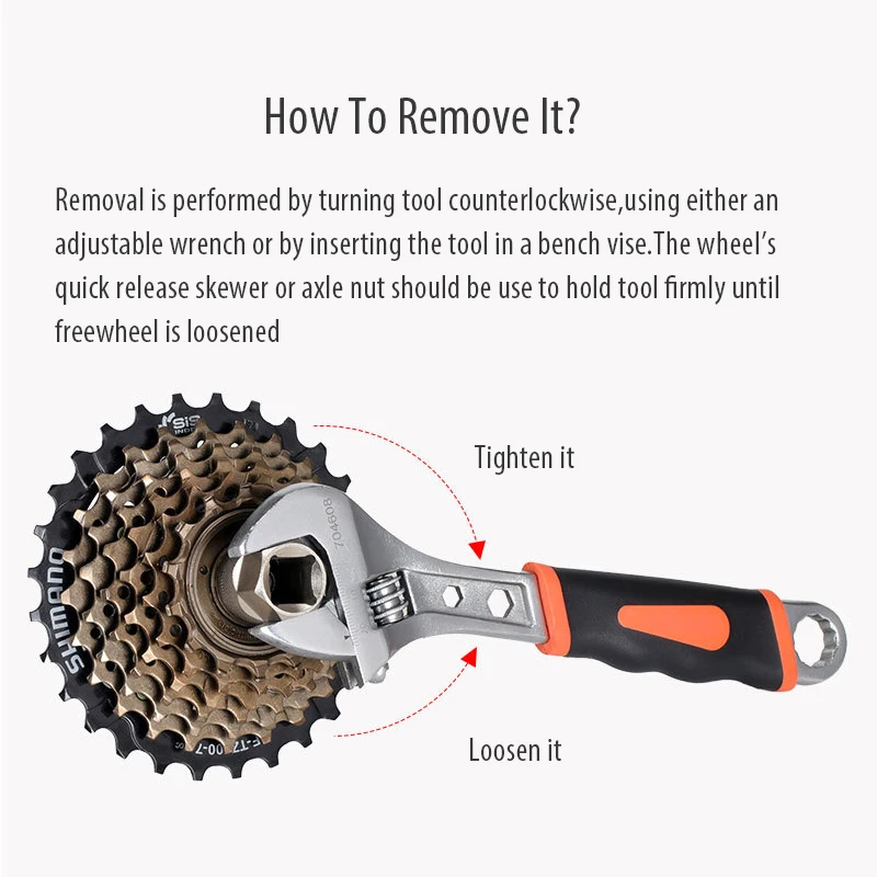 Pro Cassette Tools To Remove Cassette Shimano Bike Sprocket