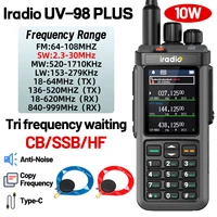 Iradio UV-98 PLUS Air Band Walkie Talkie Cross Band Repeater AM FM USB LSB CW CB SW MW LW SSB HF Multi Band DTMF Two Way Radio 1