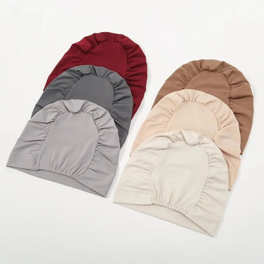 New Premium Muslim Hijab Caps Cotton Fashion Elastic Bonnet Cap Musliman Turban Women's Head Hood Closed Hijab Underscarf 5