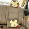 Comfortable Cartoon Headrest Back Cushion Stitch Pooh Bear Nick Judy Stuffed Anime Neck Pillow Back Cushion Car Decor Girl 4